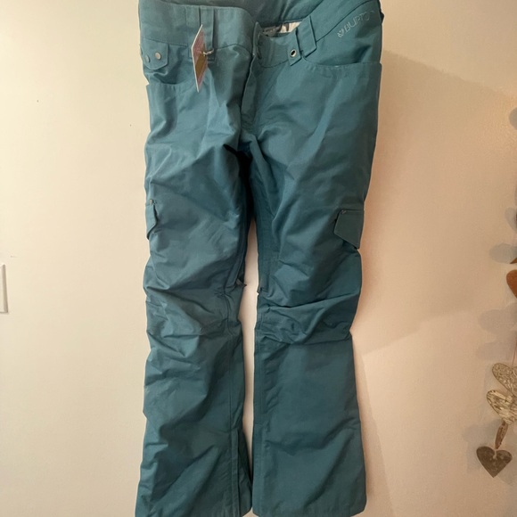 Women's Burton Blue Snowboard Pants - Picture 1 of 2
